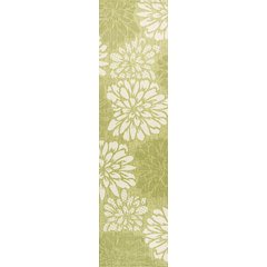 Zinnia Modern Floral Textured Weave Indoor/Outdoor Area Rug