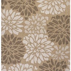 Zinnia Modern Floral Textured Weave Indoor/Outdoor Area Rug