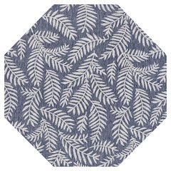 Nevis Palm Frond Navy/Ivory 5' Octagon Indoor/Outdoor Area Rug