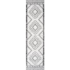 Marokko Diamond Tribal Medallion Indoor/Outdoor Area Rug