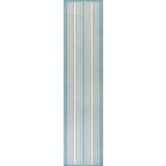 Haynes Modern Double Stripe Indoor/Outdoor Area Rug