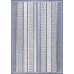 Haynes Modern Double Stripe Indoor/Outdoor Area Rug