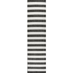 Negril Two Tone Wide Stripe Indoor/Outdoor Area Rug
