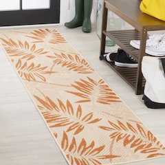 Havana Tropical Palm Leaf Indoor/Outdoor Area Rug