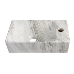 Felix 15 in. W x 8.5 in. D Wall Mounted Rectangular Ceramic Space-Saving Mini
