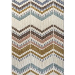 Elin Chevron High-Low Area Rug