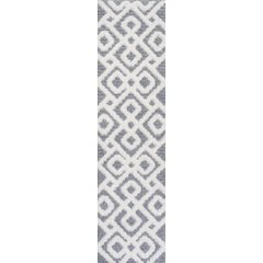 Astrid Retro Trellis High-Low Area Rug