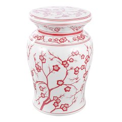 Cherry Ceramic Garden Stool