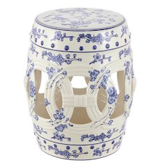 Lucky Chinese Ceramic Drum Garden Stool
