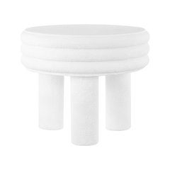 Rashida Contemporary Minimalist Curvy High Accent Table