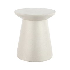 Hollie Minimalist Modern Drum Accent Table Pedestal