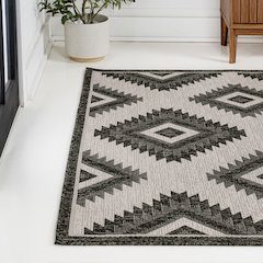 Lior Geometric Moroccan Diamond Indoor/Outdoor Area Rug