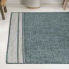 Alda Modern Minimalist Mingled Solid Indoor/Outdoor Area Rug