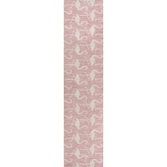 Flamingos Two-Tone Pink/Cream 2 ft. x 8 ft. Indoor/Outdoor Runner Rug