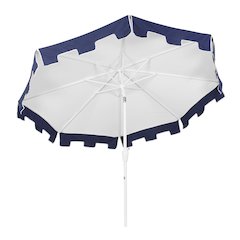 Baiona 9 ft. Coastal Outdoor Market Patio Umbrella with Crank Lift and Tilt
