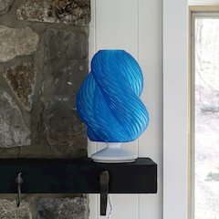 Gema Mid-Century Coastal Plant-Based Pla 3D Printed Dimmable Led Table Lamp