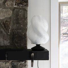 Gema Mid-Century Coastal Plant-Based Pla 3D Printed Dimmable Led Table Lamp