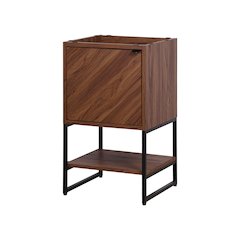 2-Shelf Bath Vanity Cabinet Only (Sink Basin Not Included), Walnut