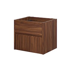 Sherwin 24 in. W Slatted 2-Drawer Wall-Mounted Floating Bathroom Vanity Cabinet