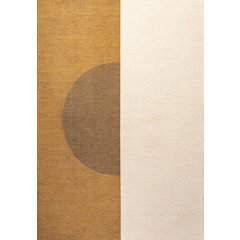 Demie Minimalist Graphic Circle Machine Washable Area Rug