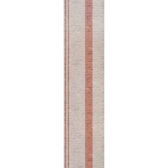 Raita Modern Distressed Stripe Machine Washable Area Rug