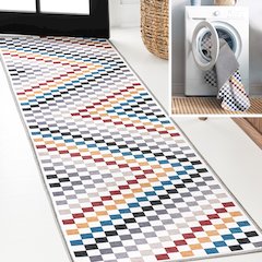 Sloane Classic 2-Stripe Border Washable Area Rug