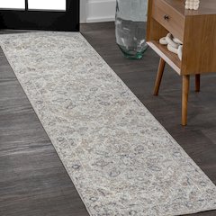 Shaii Global Medallion Low-Pile Machine-Washable Runner Rug