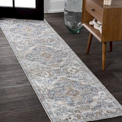 Shaemus Bohemian Medallion Low-Pile Machine-Washable Runner Rug