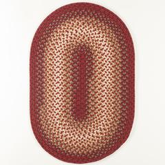 Twin River Red Multi 10X13 Oval