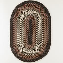 Twin River Black Multi 7X9 Oval