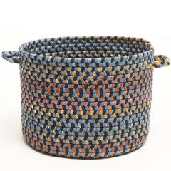Woodstock Indigo Multicolor 18" x 12" Basket