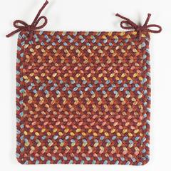 Woodstock Maroon Multicolor 15" Chair Pad