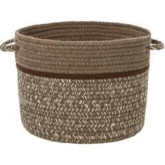 Casual Comfort Mocha Banded 14" x 10" Basket
