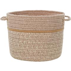 Casual Comfort Sesame Banded 18" x 12" Basket