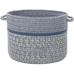 Casual Comfort Sunrise Blue Banded 18" x 12" Basket
