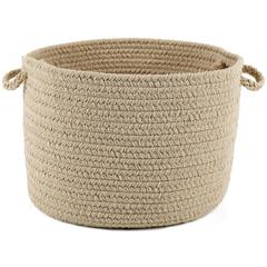 Happy Braids Solid Sand Beige 10" x 8" Basket