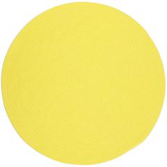 Happy Braids Solid Yellow 10' Round