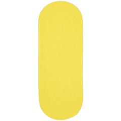 Happy Braids Solid Yellow 2X8 Oval