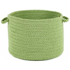 Happy Braids Solid Lime 14" x 10" Basket