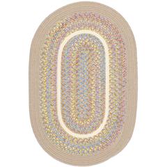 Kids' Isle Sand Beige Banded 5X8 Oval