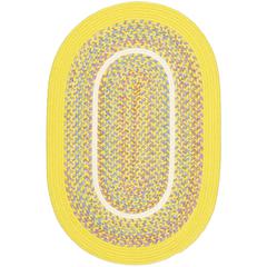 Kids' Isle Yellow Banded 8X11 Oval