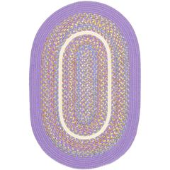 Kids' Isle Violet Banded 5X8 Oval