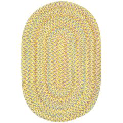 Playtime Yellow  Multi  5X8 Oval