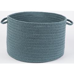 WearEver Ocean Blue Poly 18" x 12" Basket