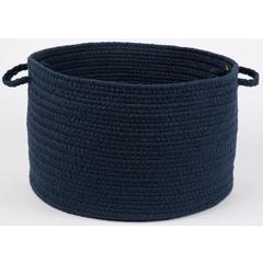 WearEver Navy Poly 18" x 12" Basket