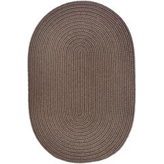 WearEver Dark Taupe Poly 8X11 Oval