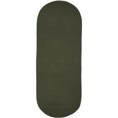 WearEver Dark Sage Poly 2X8 Oval