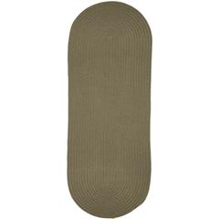 WearEver Moss Green Poly 2X8 Oval