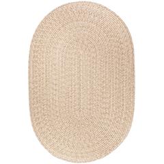 Solid Sand Wool 8X11 Oval