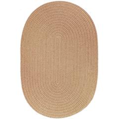 Solid Wheat Wool 3X5 Oval